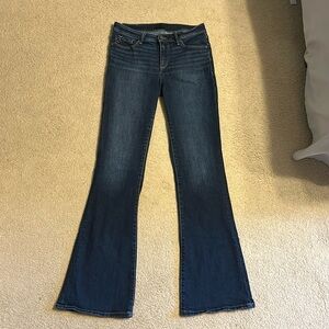 Buckle Black Flare Denim Jeans. 29x36.